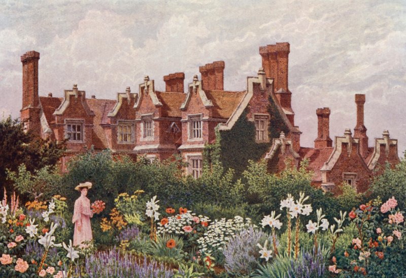 Hollingbourne Manor dal Giardino Superiore da William Biscombe Gardner