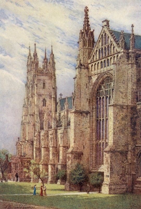 Transetto sud-ovest e Torre di San Giorgio, Cattedrale di Canterbury da William Biscombe Gardner