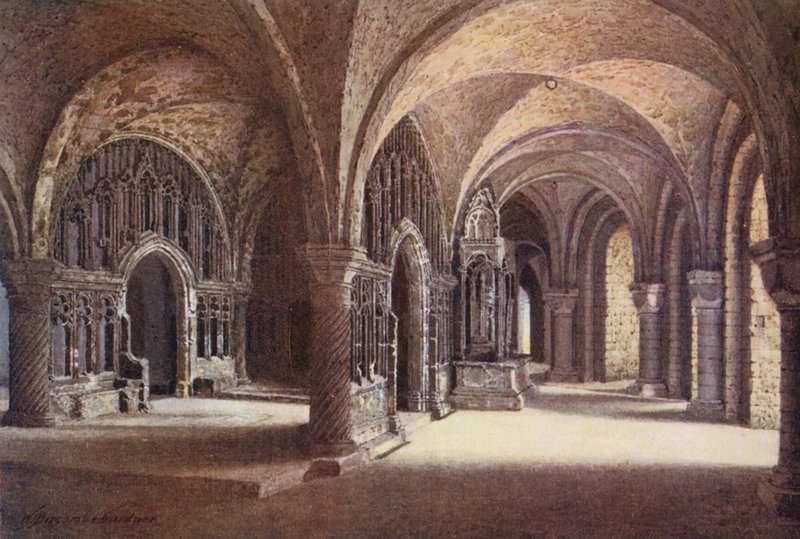 La Cappella di "Nostra Signora" nella Cripta della Cattedrale di Canterbury da William Biscombe Gardner