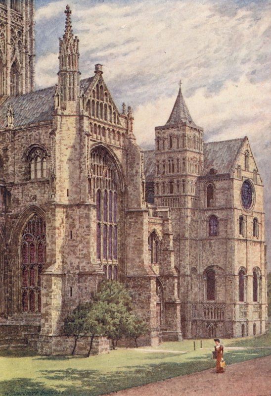 Il lato sud della cattedrale, Canterbury da William Biscombe Gardner