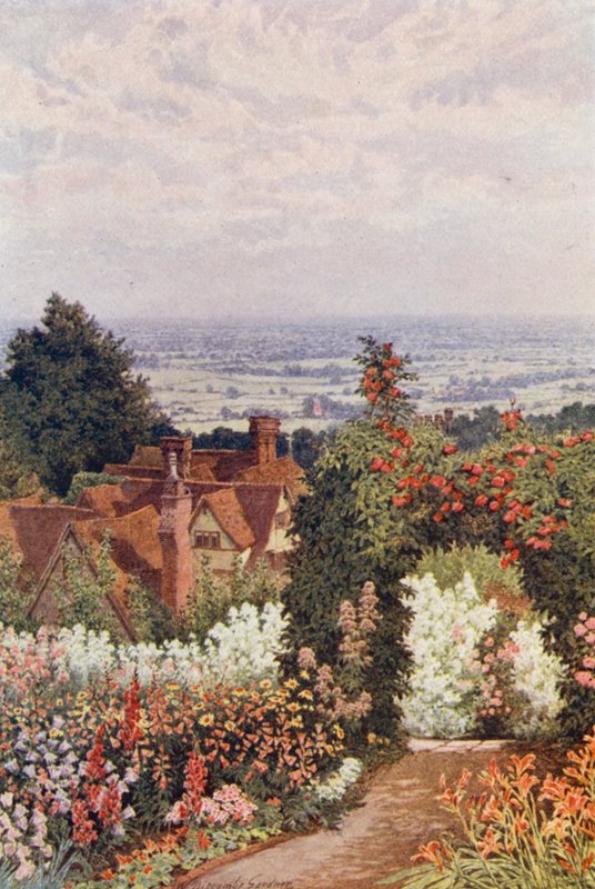 La Weald dal Giardino del Dottore, Sutton Valence da William Biscombe Gardner