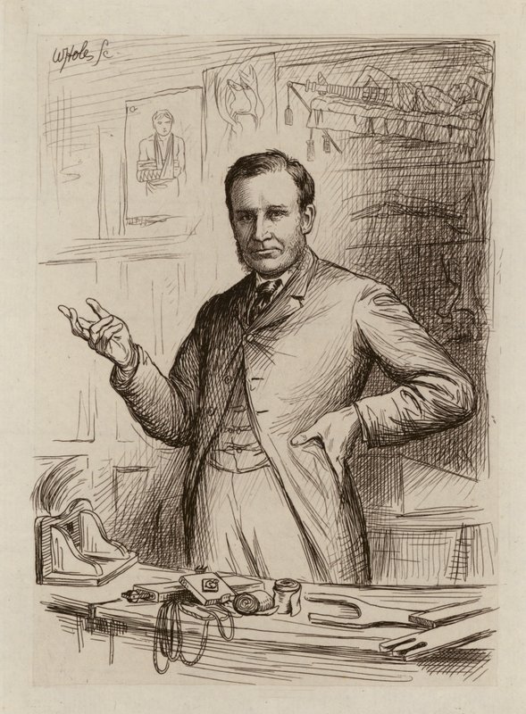 John Chiene, Professore di Chirurgia (incisione) da William Brassey (after) Hole