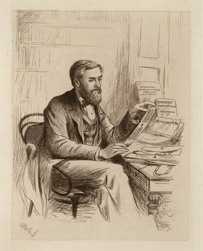 Julius Eggeling, Professore di sanscrito e filologia comparata da William Brassey (after) Hole