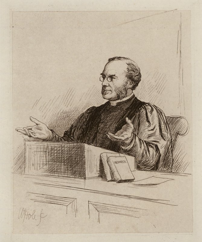 Malcolm Campbell Taylor, Professore di Divinità e Storia Ecclesiastica da William Brassey (after) Hole