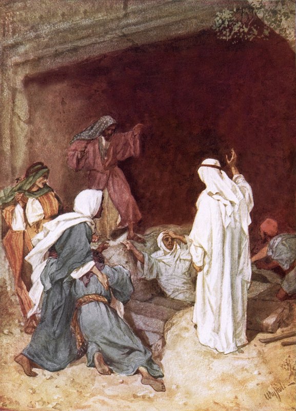 Gesù risuscita Lazzaro dai morti da William Brassey Hole
