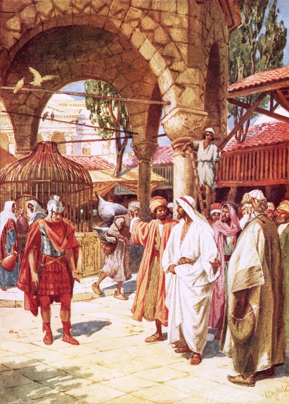 Il centurione supplica Gesù per conto del suo servo da William Brassey Hole