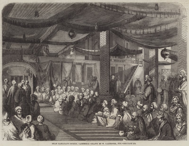Moschea di Shah Hamadan, Kashmir da William Carpenter
