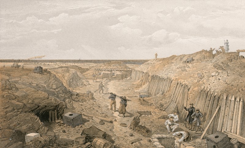 Fossato del Bastione du Mat da William Crimea Simpson