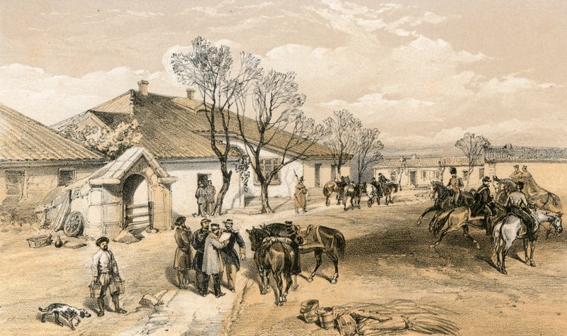 Quartier Generale di Lord Raglan a Khutor-Karagatch da William Crimea Simpson