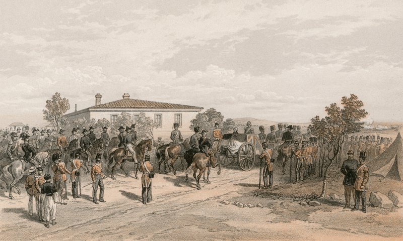 Il corteo funebre di Lord Raglan che lascia il Quartier Generale da William Crimea Simpson