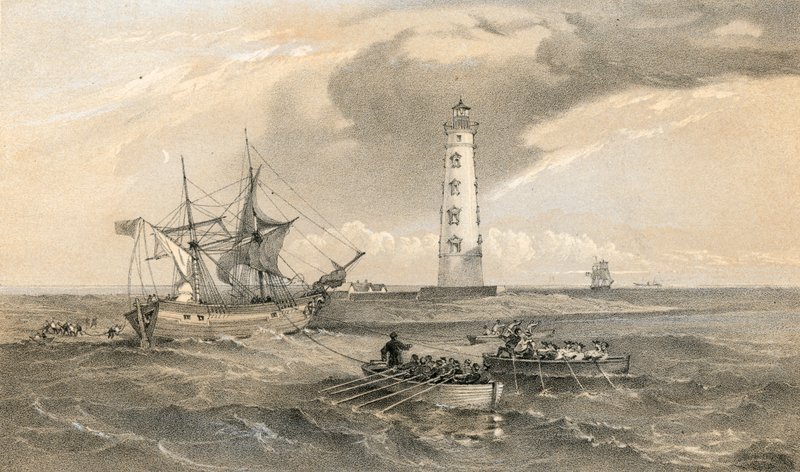 Il faro di Capo Chersonese, vista verso sud da William Crimea Simpson