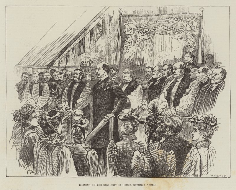Inaugurazione della nuova Oxford House, Bethnal Green da William Douglas Almond