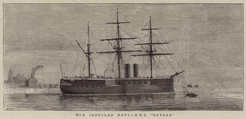 La nostra marina corazzata, HMS Superb da William Edward Atkins