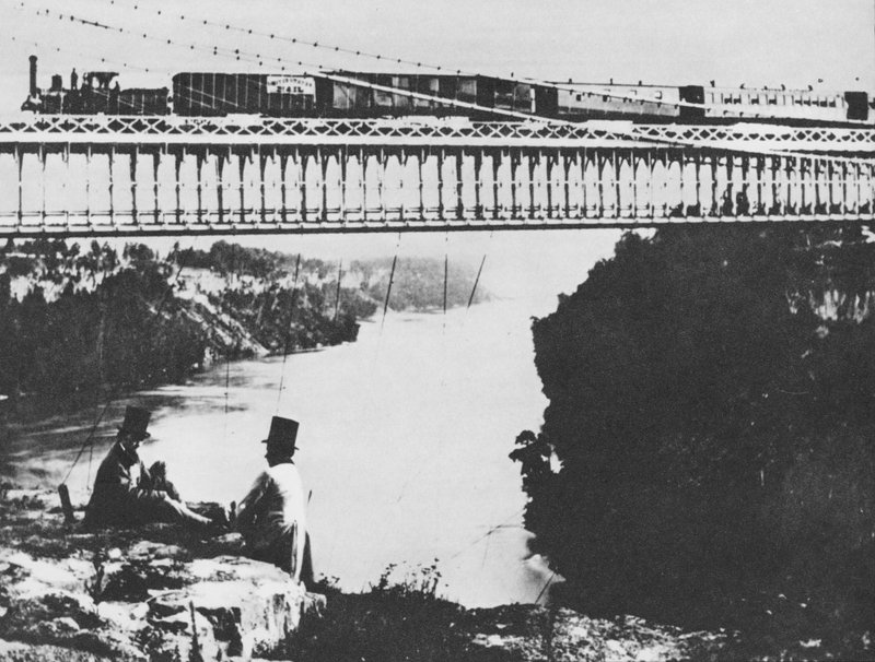 Primo ponte ferroviario sul Niagara da William England