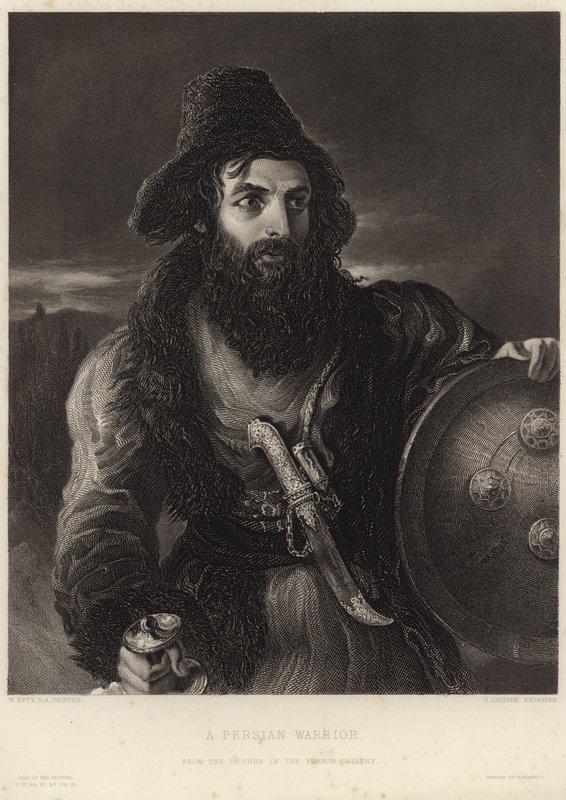 Un guerriero persiano da William Etty