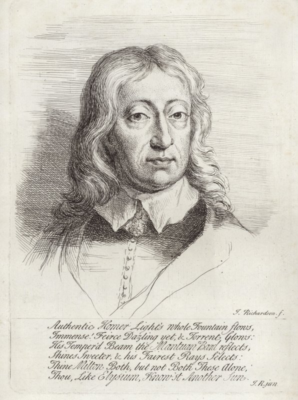 Ritratto di John Milton da William Faithorne