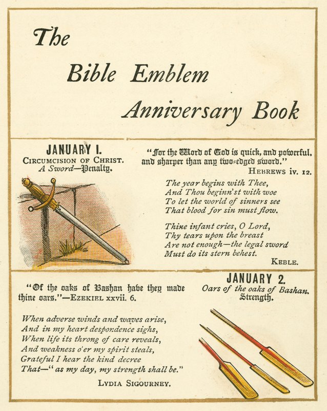 Pagina dal Libro Emblema della Bibbia da William Foster