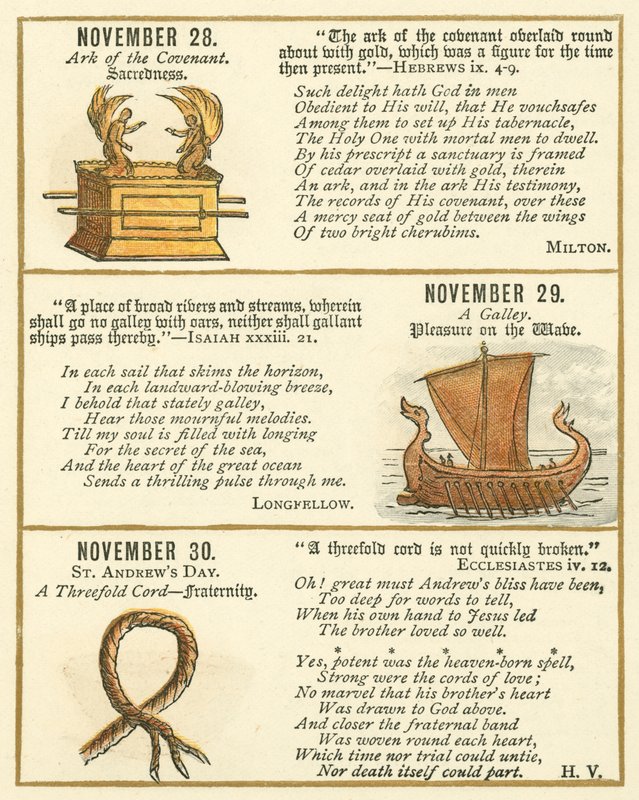 Pagina dal Libro Anniversario della Bibbia Emblema da William Foster