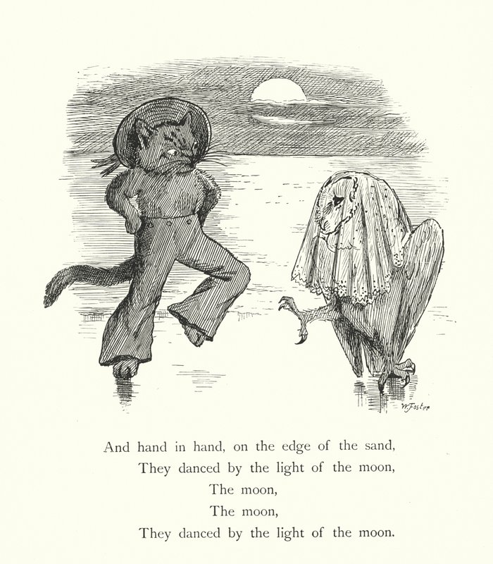 Il gufo e la gattina (incisione) da William Foster