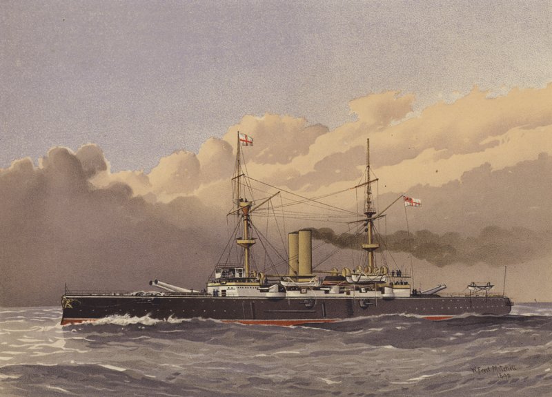 HMS Royal Sovereign, nave da battaglia di 1ª classe da William Frederick Mitchell