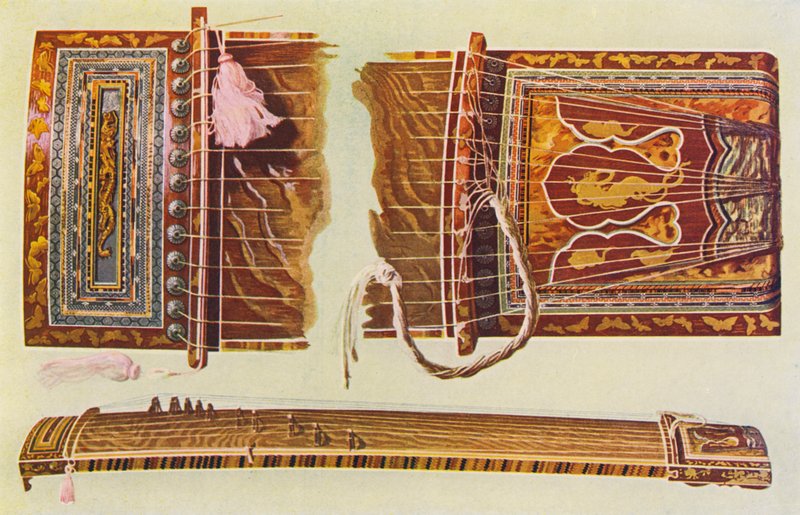 Strumenti musicali: koto giapponese da William Gibb
