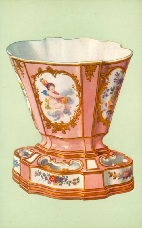 Vaso, Sèvres, rosa Pompadour da William Gibb
