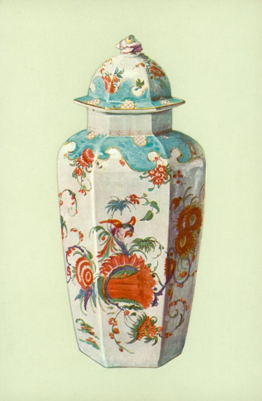 Vaso, Worcester, con motivo giapponese da William Gibb