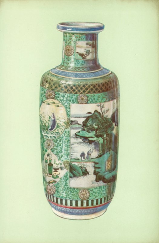 Vaso, famille verte, cinese, periodo di K