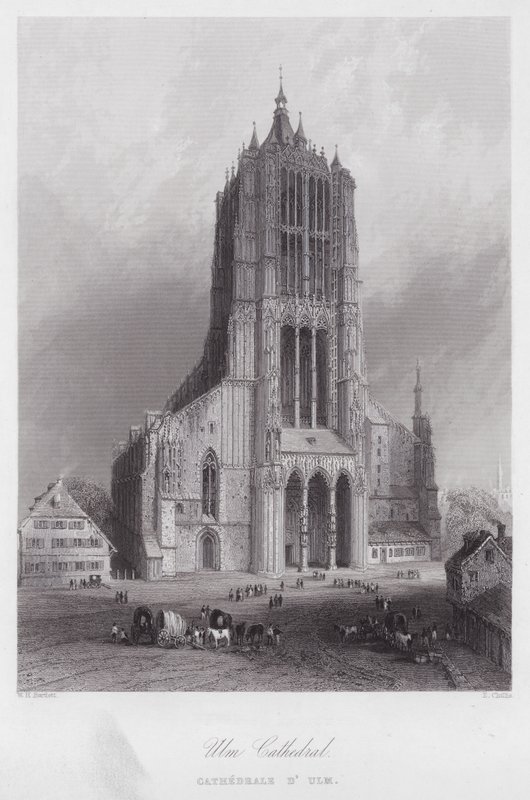 Cattedrale di Ulm da William H. Bartlett