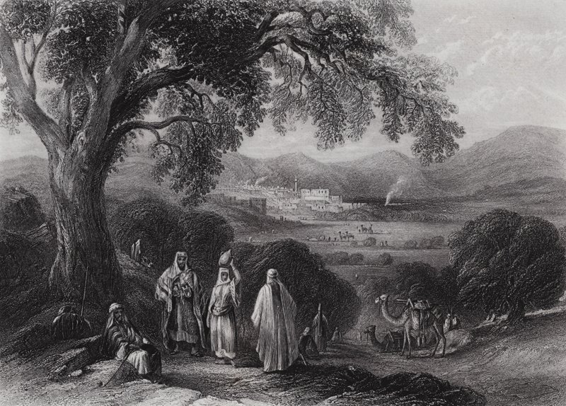 Valle di Nazareth (incisione) da William H. Bartlett