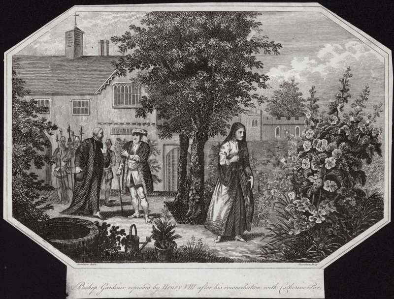 Il vescovo Gardiner rimproverato da Enrico VIII dopo la sua riconciliazione con Catherine Parr da William Hamilton