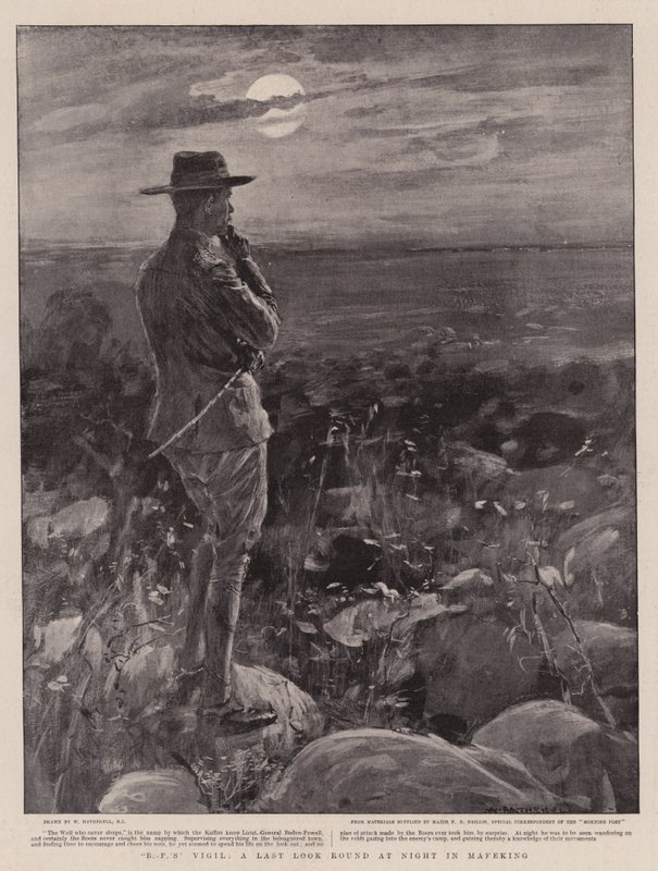 La veglia di B-P, un ultimo sguardo notturno a Mafeking da William Hatherell