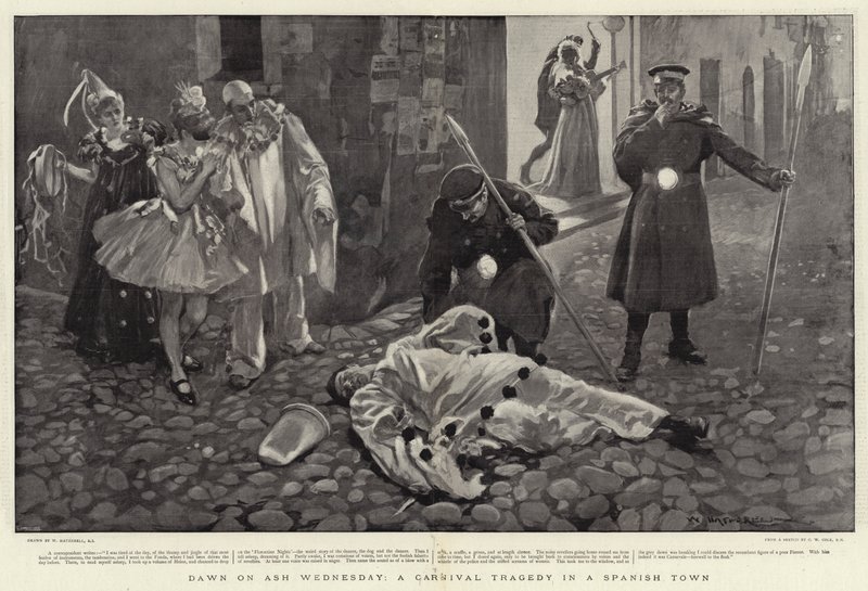Alba del Mercoledì delle Ceneri, una tragedia di Carnevale in una città spagnola da William Hatherell