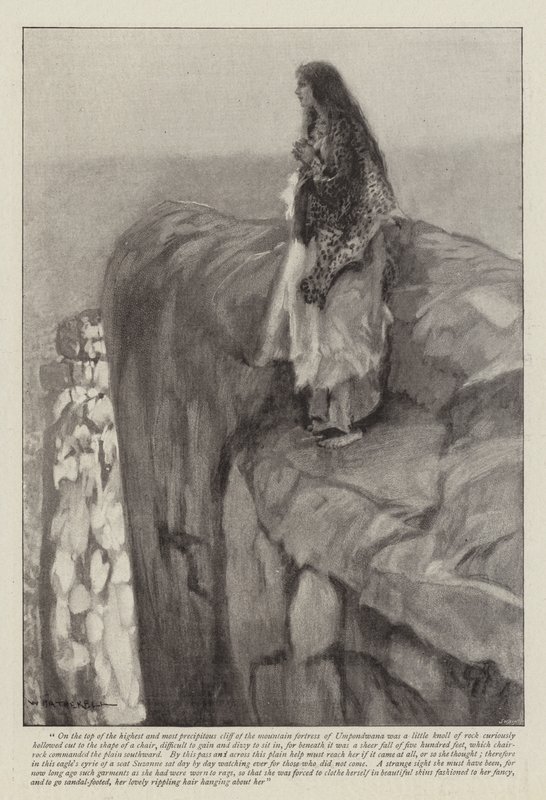 Illustrazione per Swallow, A Tale of the Great Trek, di H Rider Haggard da William Hatherell