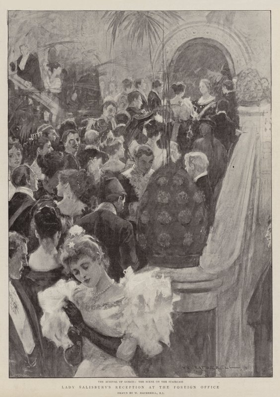Ricevimento di Lady Salisbury al Ministero degli Esteri da William Hatherell