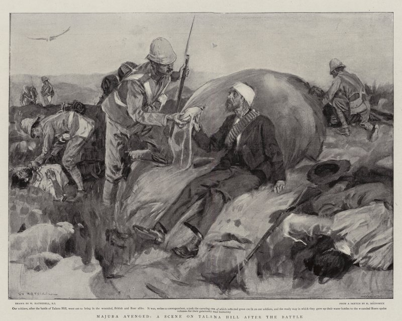 Majuba vendicata, una scena su Talana Hill dopo la battaglia da William Hatherell