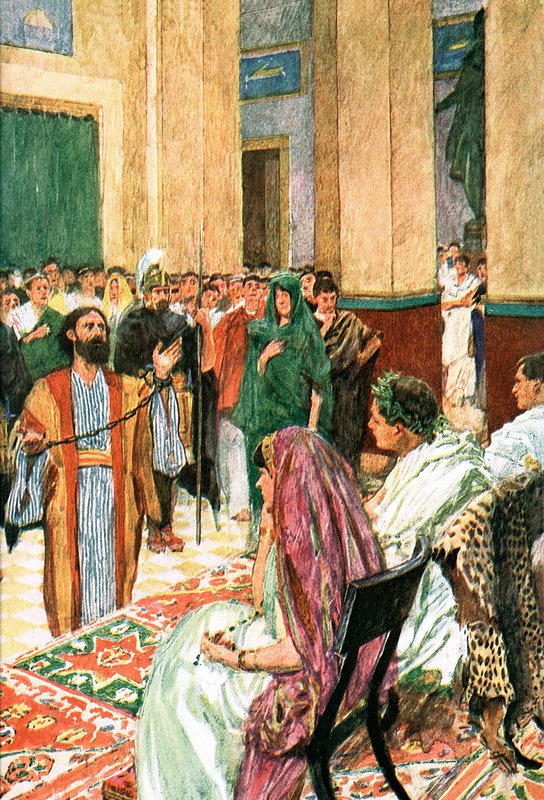 Paolo davanti ad Agrippa da William Hatherell