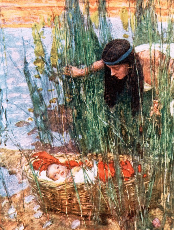 Il ritrovamento di Mosè da William Hatherell