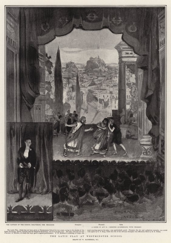 La commedia latina alla Westminster School da William Hatherell