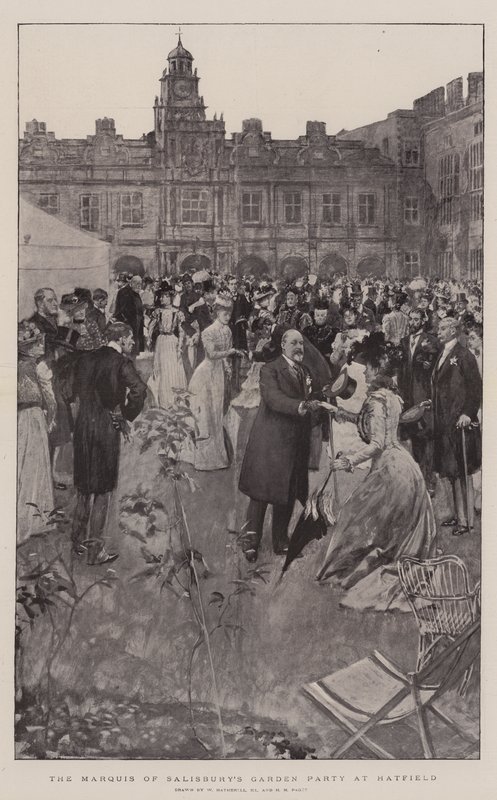 Festa in giardino del Marchese di Salisbury a Hatfield da William Hatherell