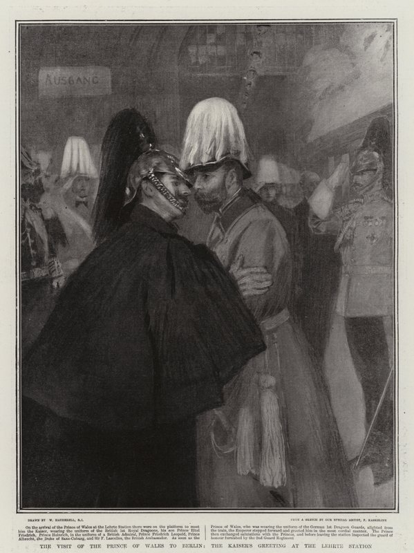 La visita del Principe di Galles a Berlino, il saluto dell