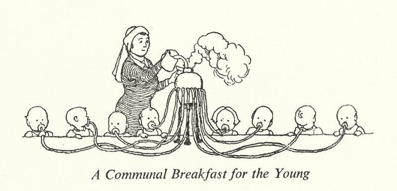 Una colazione comune per i giovani da William Heath Robinson