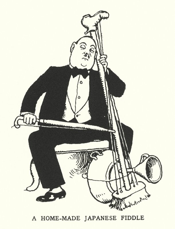 Un violino giapponese fatto in casa da William Heath Robinson