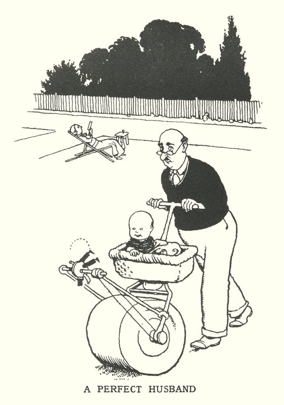 Un marito perfetto (litografia) da William Heath Robinson