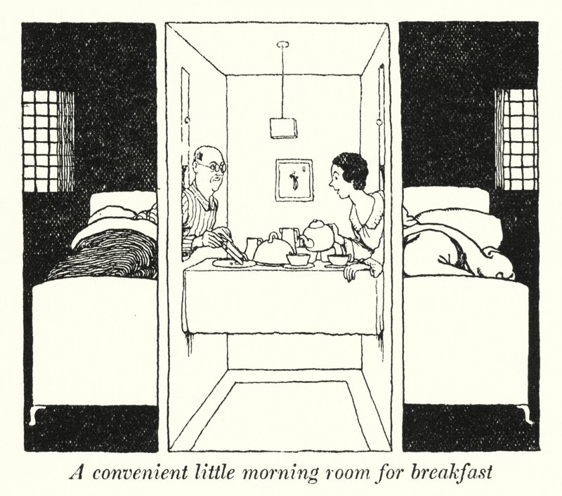 Una comoda saletta per la colazione da William Heath Robinson