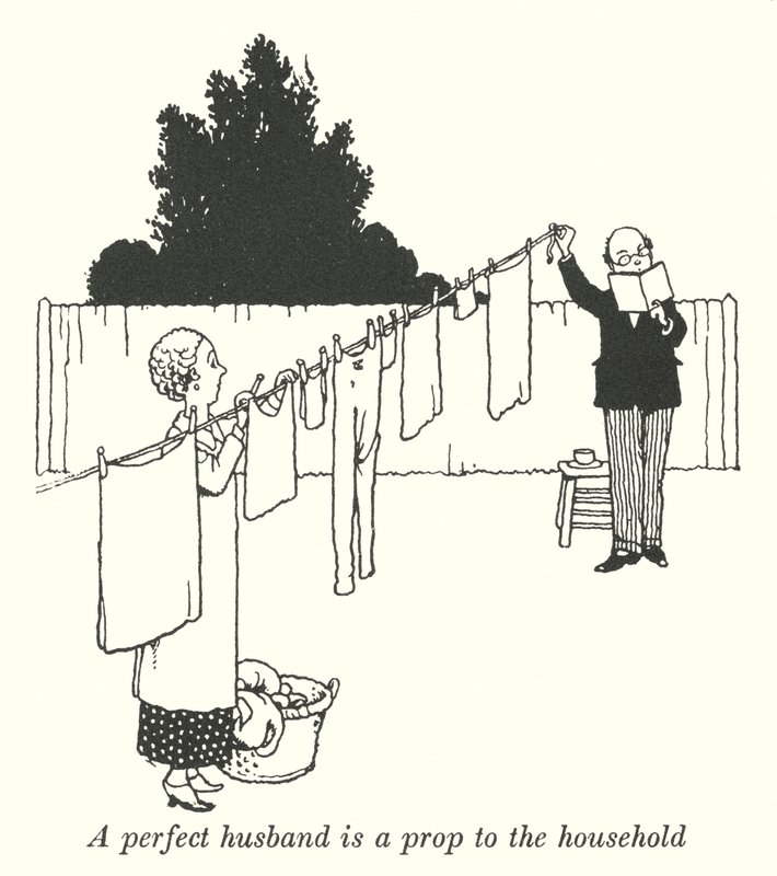 Un marito perfetto è un sostegno per la famiglia da William Heath Robinson