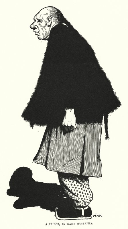 Un sarto di nome Mustapha (incisione) da William Heath Robinson