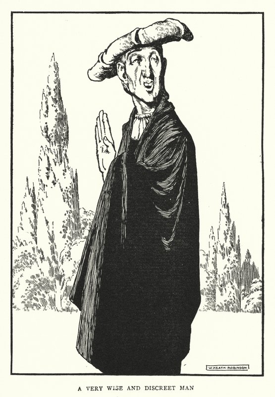 Un uomo molto saggio e discreto da William Heath Robinson