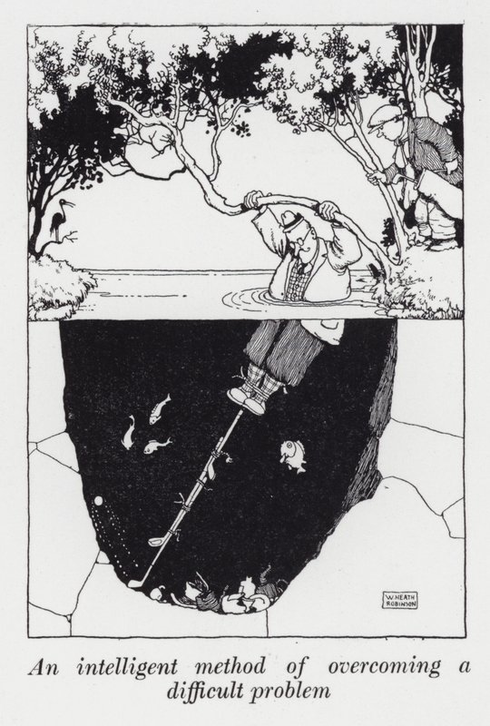 Un metodo intelligente per superare un problema difficile da William Heath Robinson