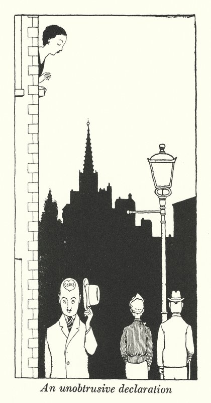 Una dichiarazione discreta (litografia) da William Heath Robinson